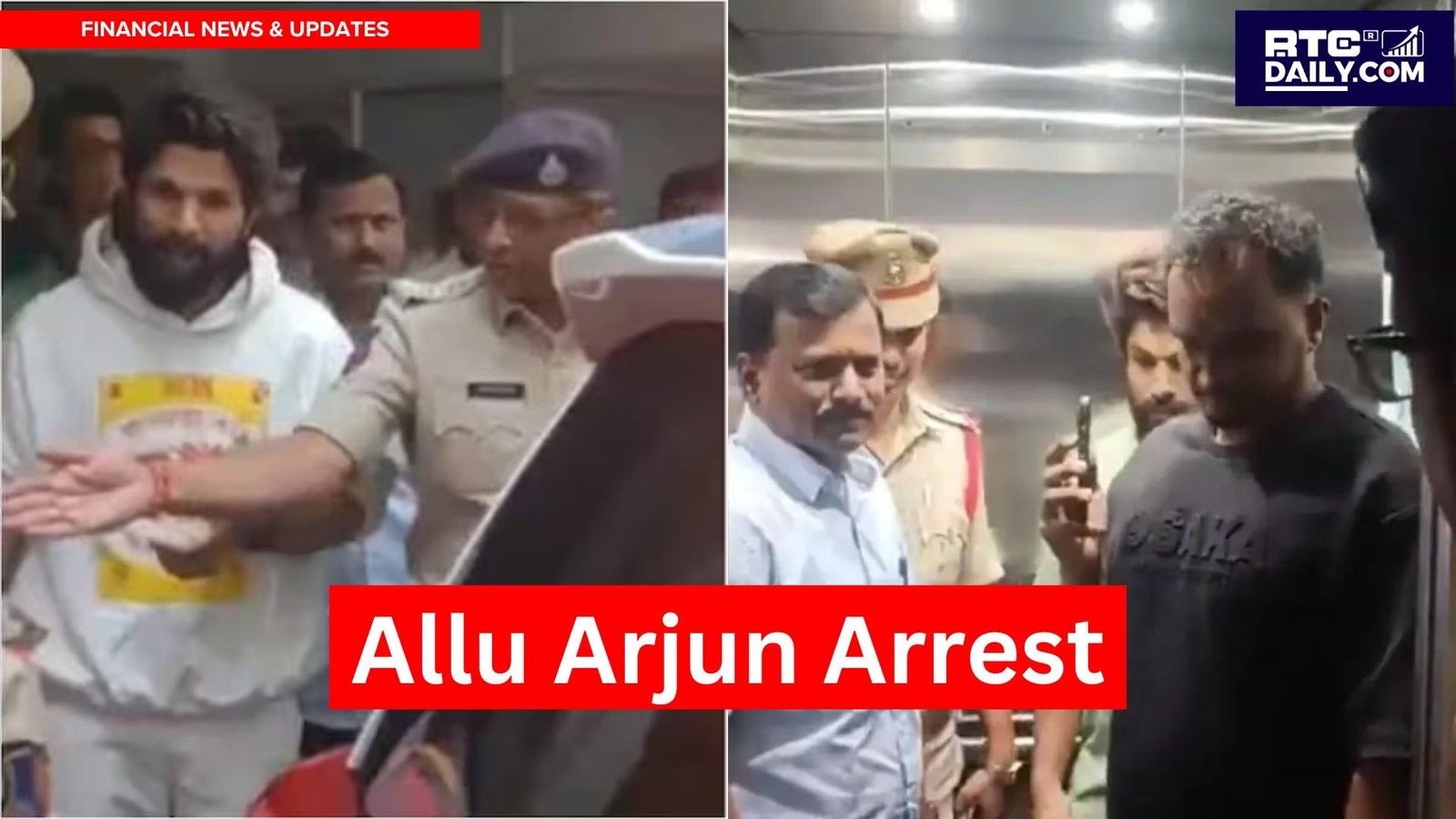 allu arjun arrest by police